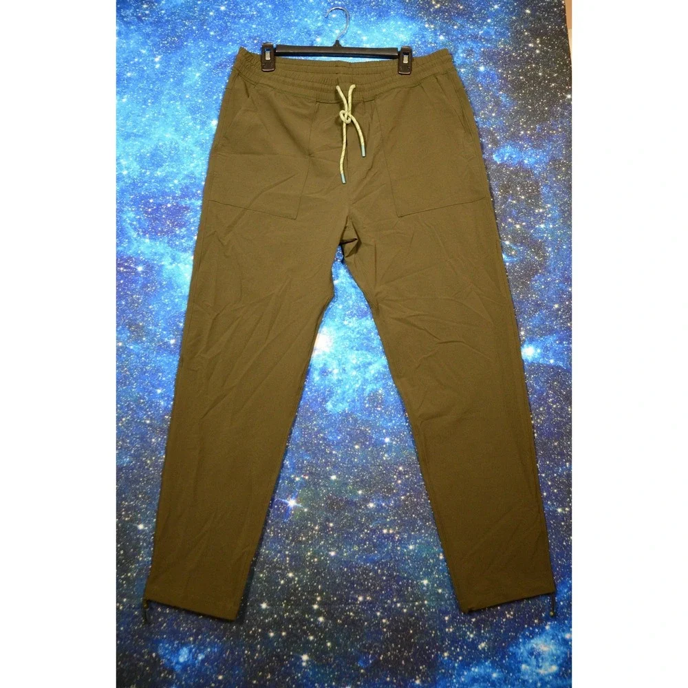 Cotopaxi Pants Mens Large Green Joggers Elastic Waist Zip Pocket Hiking Athletic